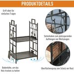 Firewood Stand, Fireplace Tools Storage, Iron Gold
