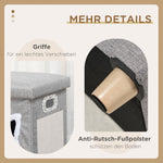 Cat Cave Ottoman, Cushion, Scratching Mat, Grey Polyester
