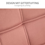 Single Armchair, Relaxing Velvet-Look Upholstered, Raised Legs