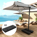 Sandbags, 2-Pack 25 kg 600D Oxford, Black