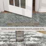 Rug Modern Style Washable Area Dark Grey