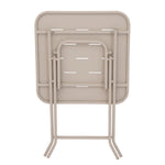 Outdoor 3-Piece Foldable Bistro Set, 2 Chairs & 1 Table, Beige