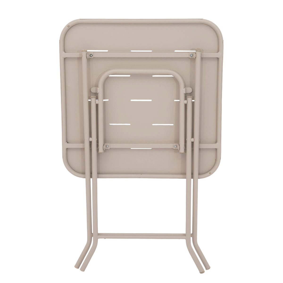 Outdoor 3-Piece Foldable Bistro Set, 2 Chairs & 1 Table, Beige