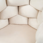 Luxurious Velvet Chairs Set of 6 Modern Gold Legs - Beige