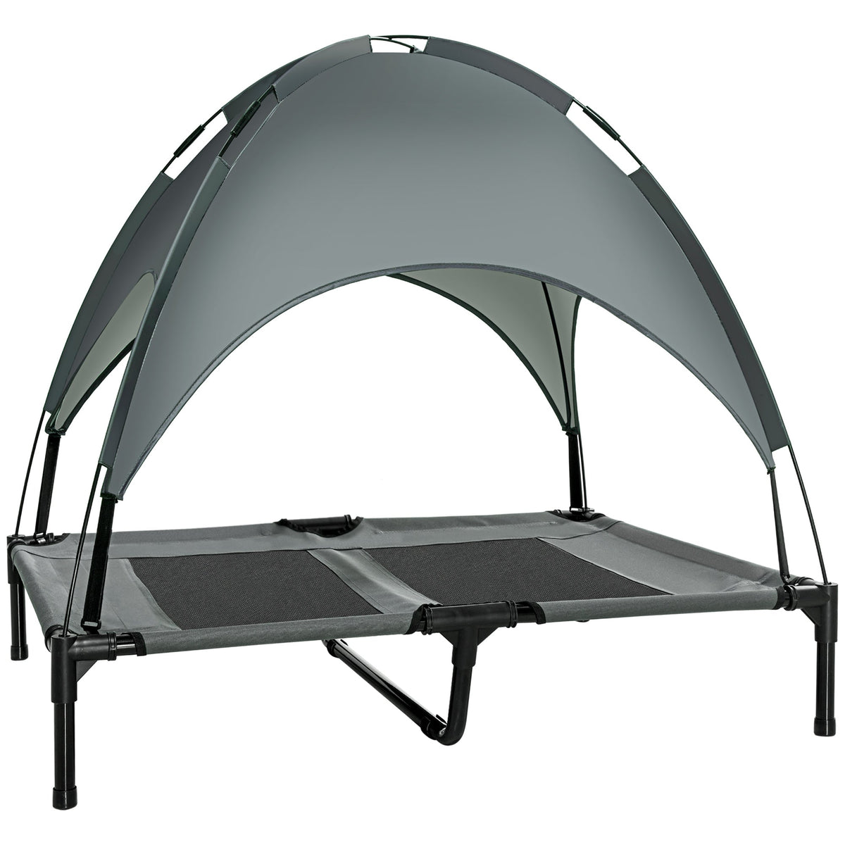 Dog Bed Canopy, Breathable, 92x76x90cm, Taffeta Fabric, Grey