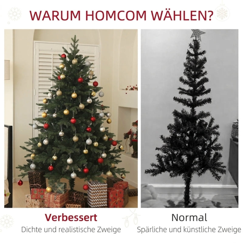 Artificial Christmas Tree, 180cm 1696 Spruce Tips, Green