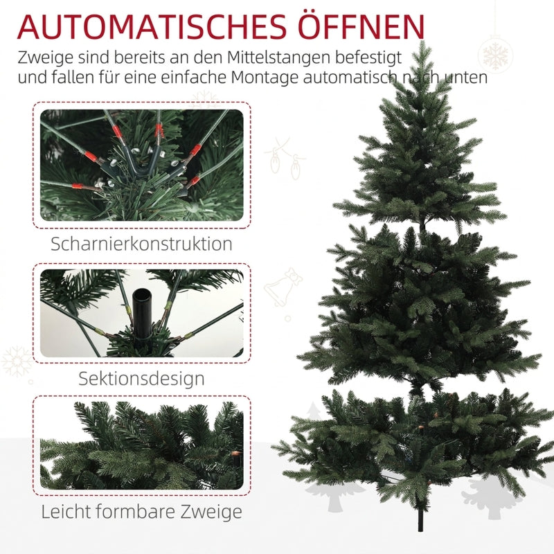 Artificial Christmas Tree, 180cm 1696 Spruce Tips, Green