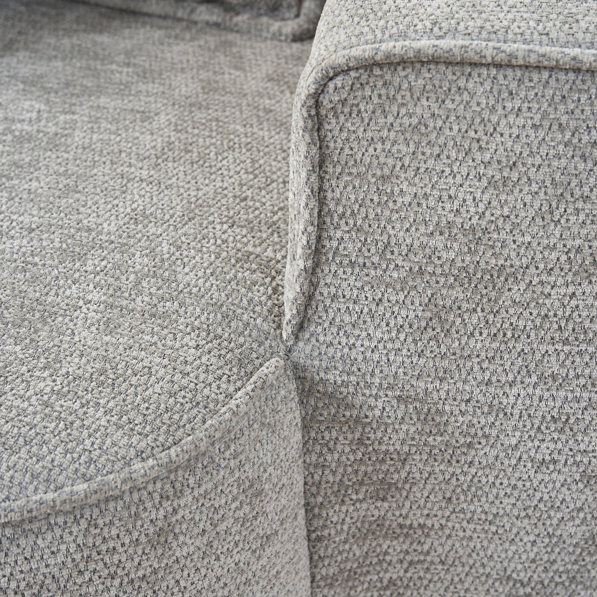 Comfortable 2-Seater Sofa with Side Pockets and Cushions, No Assembly, Grey