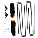 Football Goals, Foldable Mini Metal with Oxford Fabric, Orange