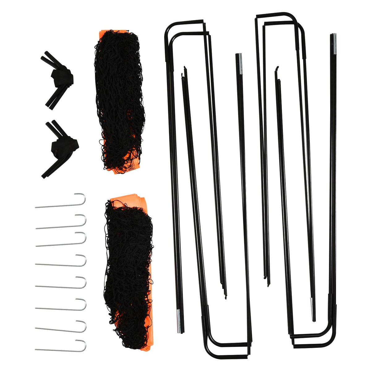 Football Goals, Foldable Mini Metal with Oxford Fabric, Orange