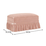 Windsor Stool Chenille - Pink