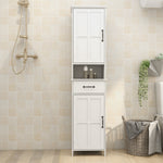 Double Door Cabinet, Narrow Height Slim Floor Standing, UV Painting