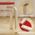 Stacking Stools, 4-pack with Felt Foot Pads, Birch Plywood