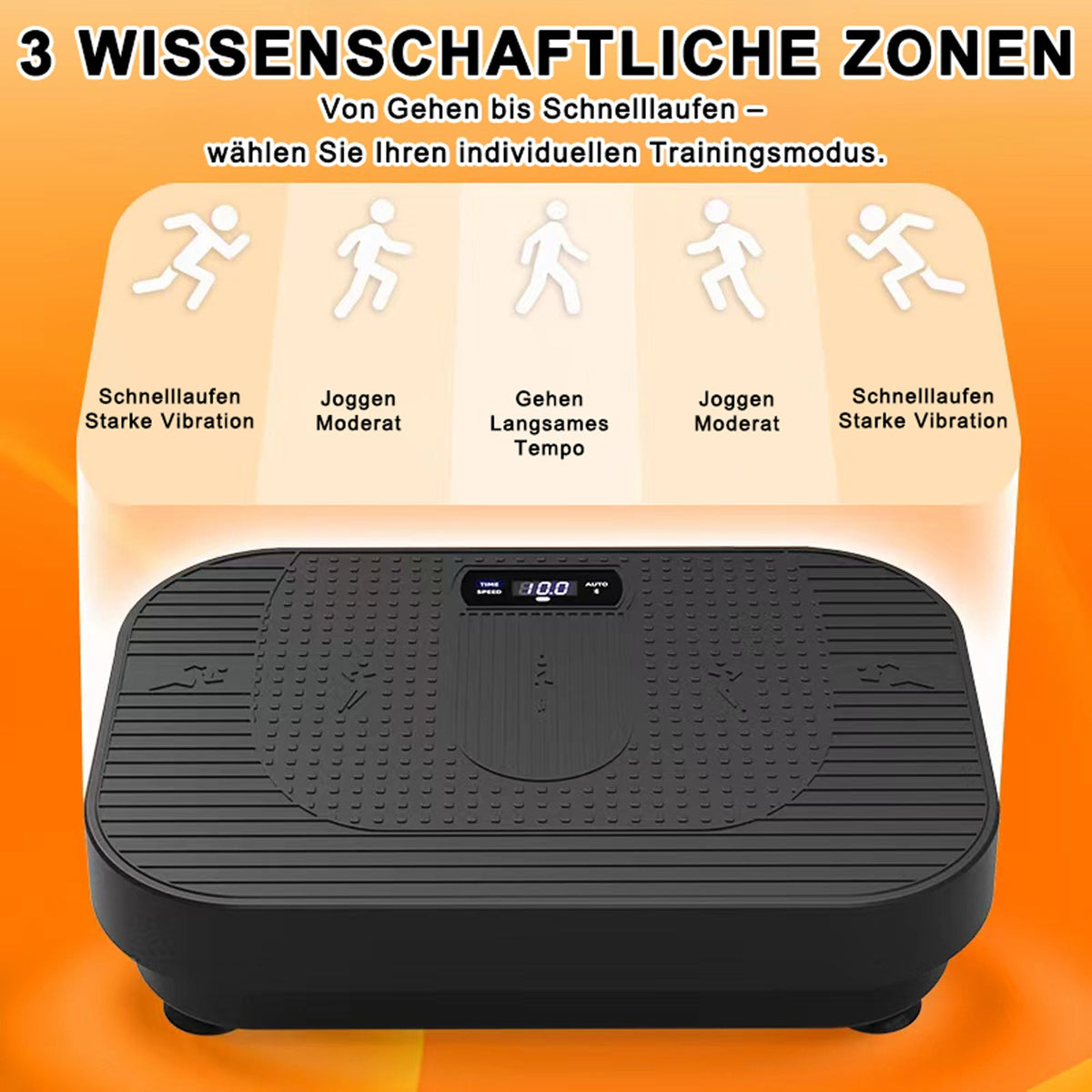 Vibration Plate Full Body Workout Fitness Platform with BT Music, Home Gym Device