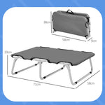 Dog Bed, Foldable, Robust, Grey