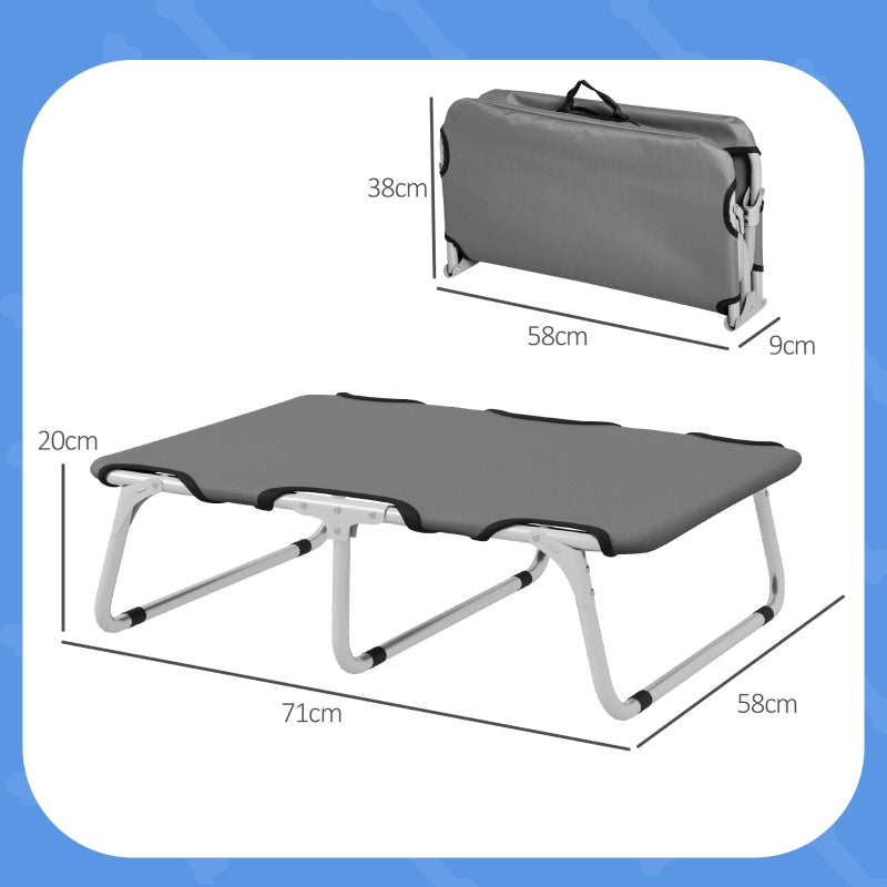 Dog Bed, Foldable, Robust, Grey