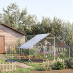 Chicken Coop, 3x6x2m XXL Outdoor, Steel