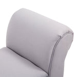 Upholstered Bench 102x36x51 cm Bedroom Hallway - Sailcloth Grey