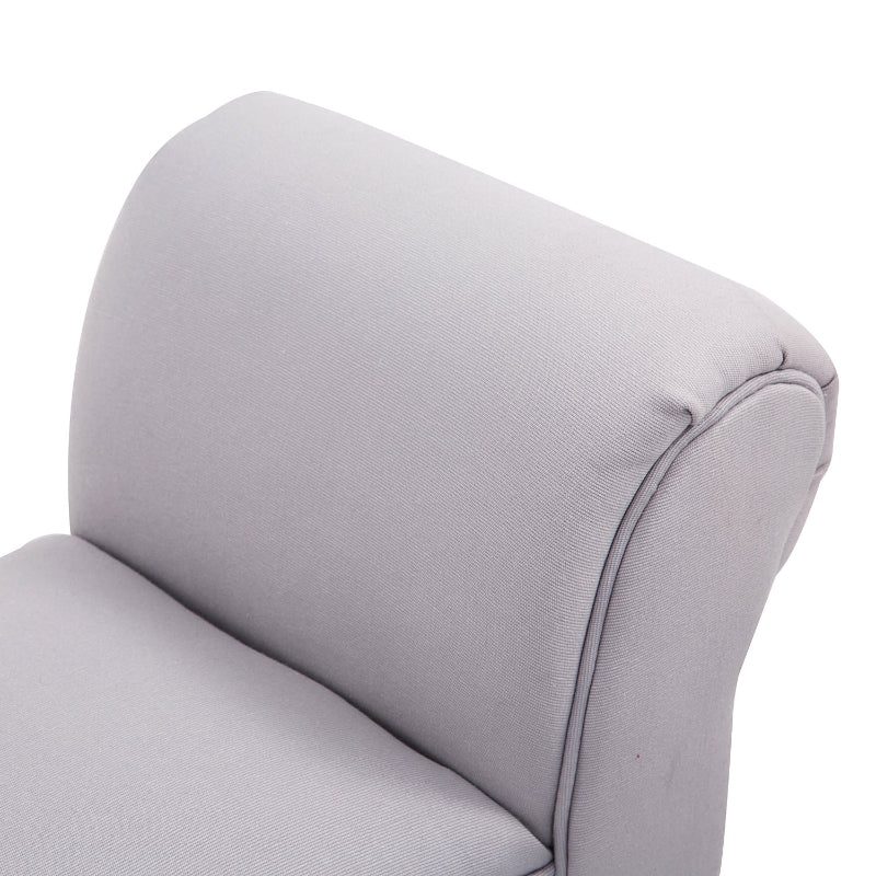 Upholstered Bench 102x36x51 cm Bedroom Hallway - Sailcloth Grey