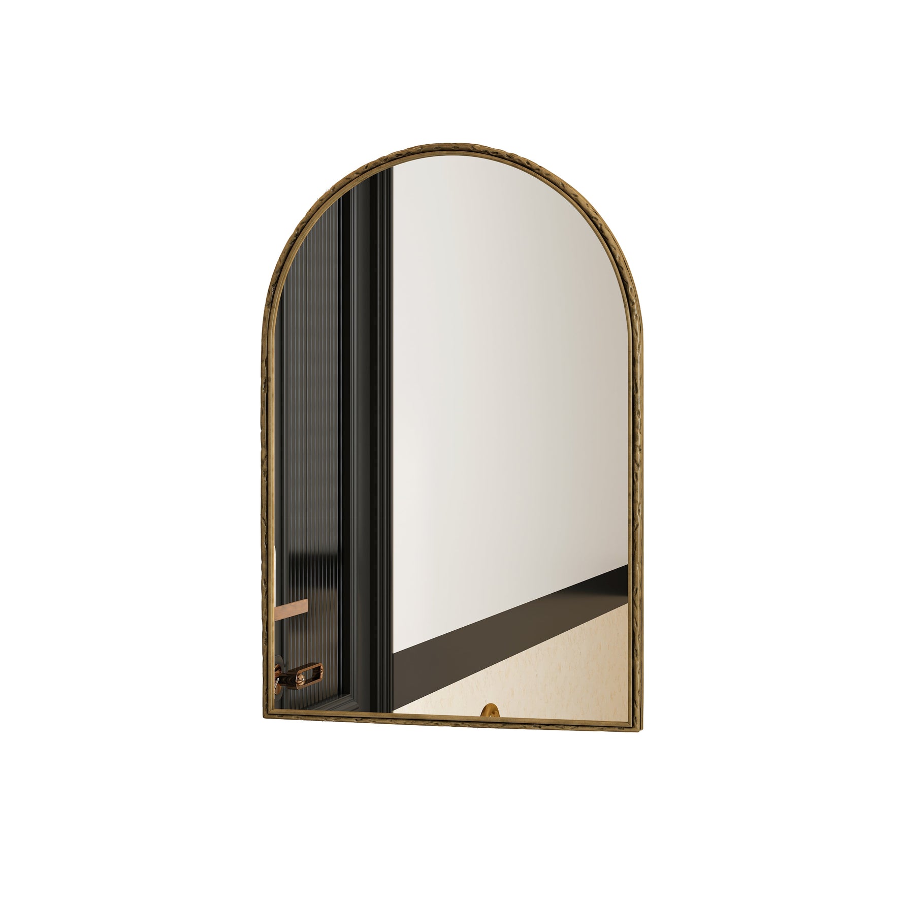 Arched Mirror Wall Decor Vanity Bathroom Gold