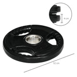 Weight Plates Tri-Grip 2x10KG Olympic, Rubberized