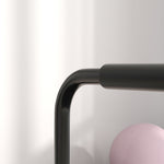 Dip Bars Set of 2, Height Adjustable Fitness Parallettes, Steel Black