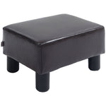 Footstool/Ottoman, Rectangular Footrest, Faux Leather
