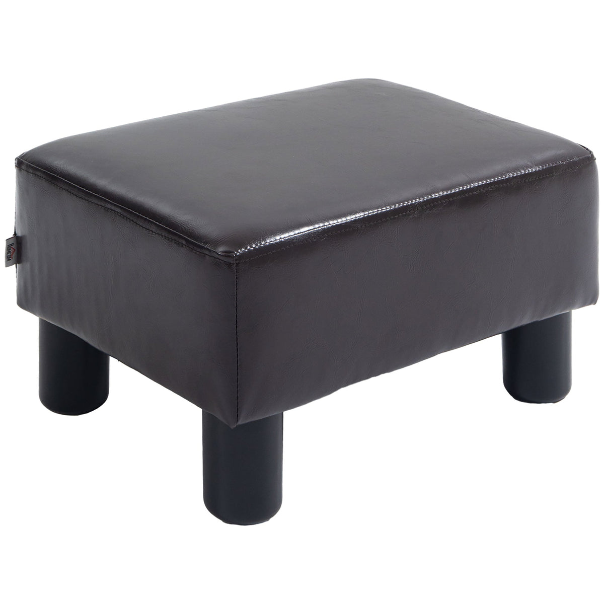 Footstool/Ottoman, Rectangular Footrest, Faux Leather