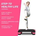 Aerobic Step Platform Adjustable Height 68.5cm Deck 10/15/20cm