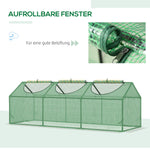 Greenhouse Window PE 180x60x60cm Tomato Cold Frame, Green