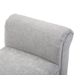 Upholstered Bench, Lounge & Hallway Seating, Linen Fabric, Light Grey