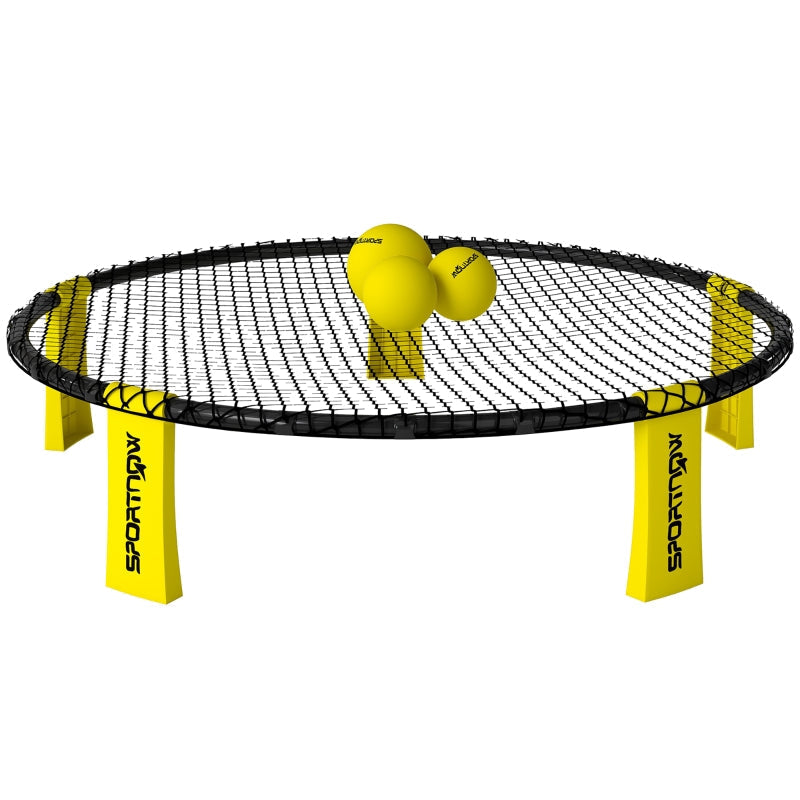 Roundnet Set, Play Net, 3 Balls, Carrying Bag, Ball Pump, Spikeball Set