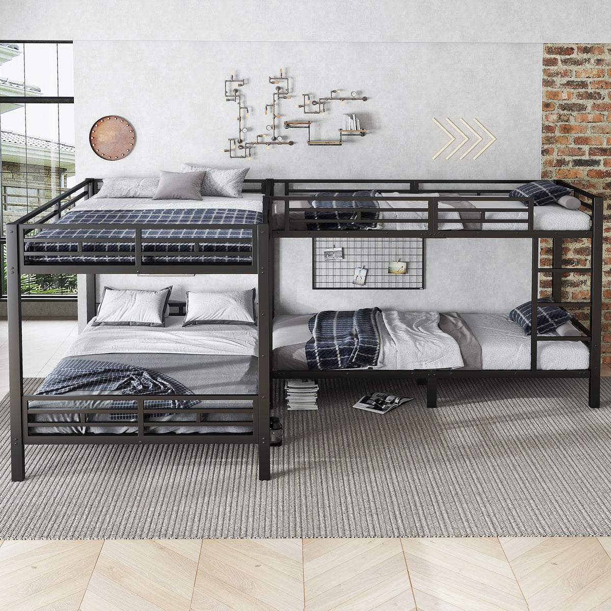 Upholstered Double Bed with Hydraulic Storage 160x200, Beige Bouclé