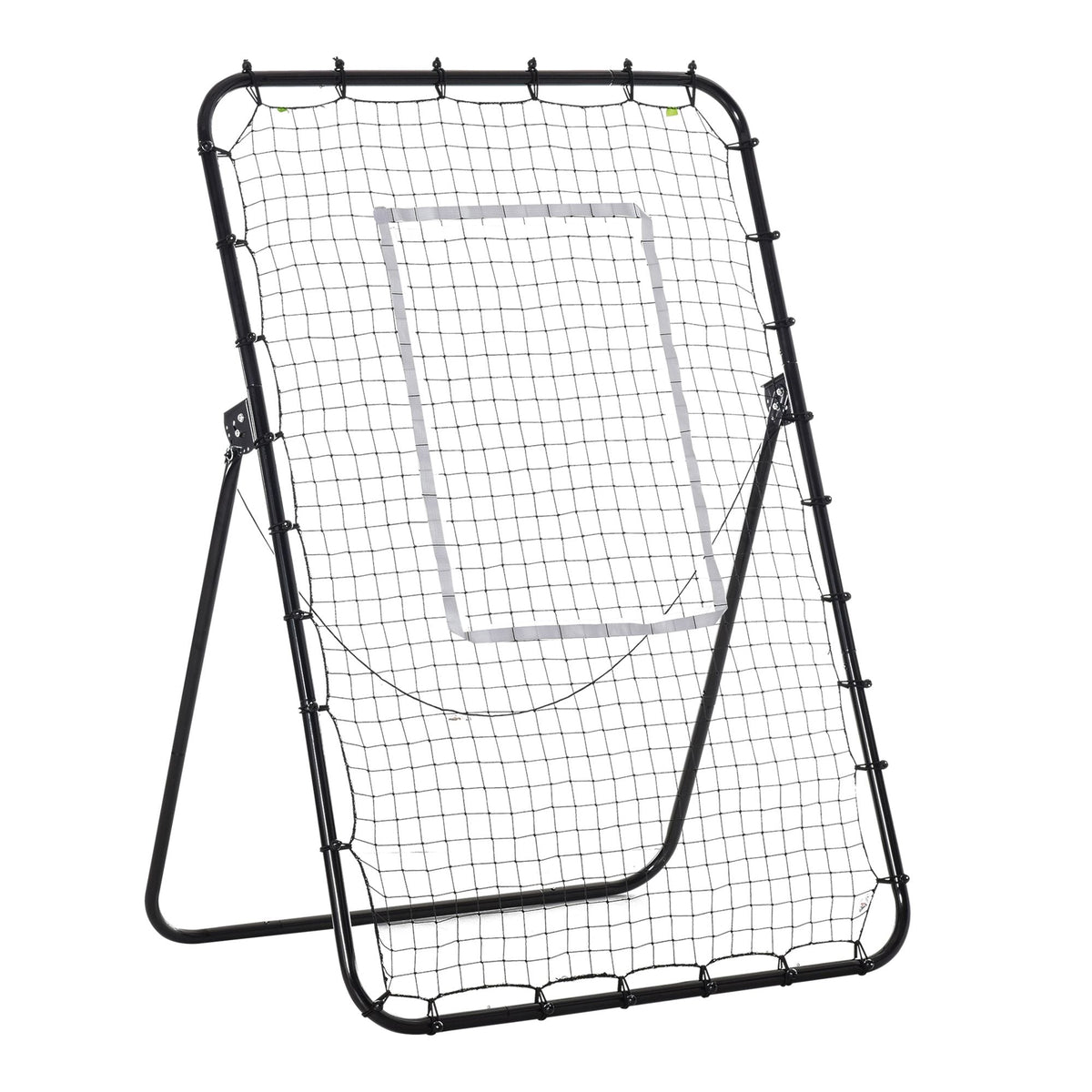 Football Rebounder, Foldable Kickback Wall, 4 Adjustable Levels, Black