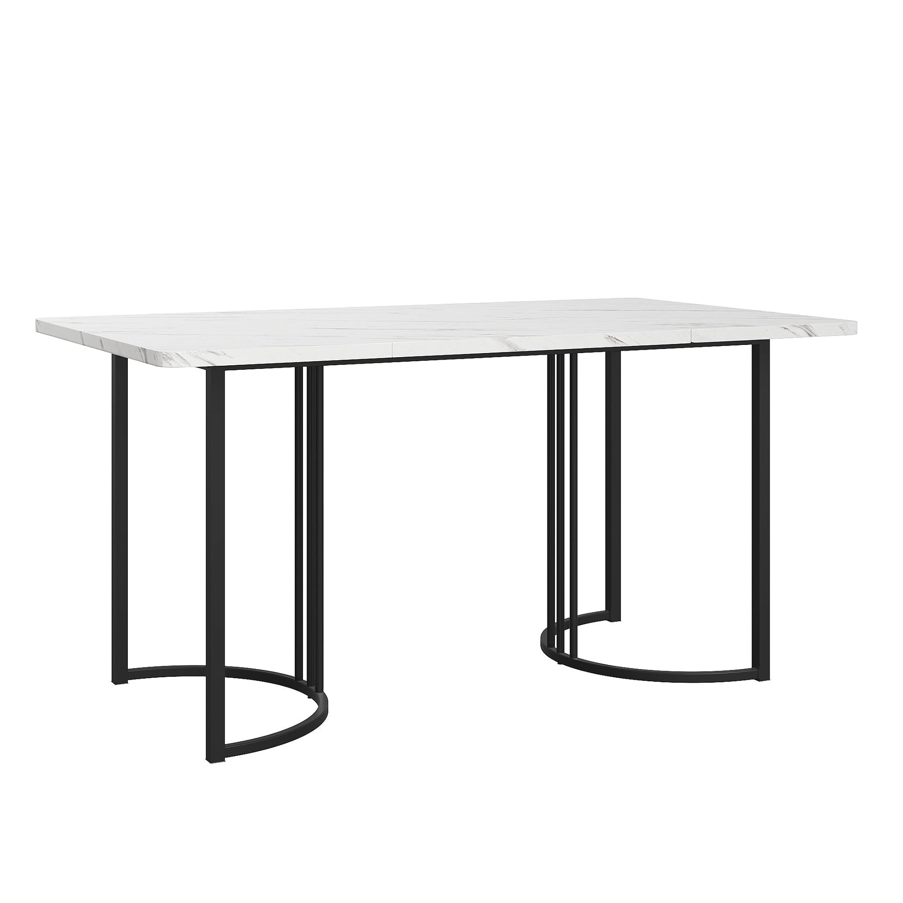 Dining Set (5-Piece) - 4 Armchairs, Designer Metal Legs - Grey Suede