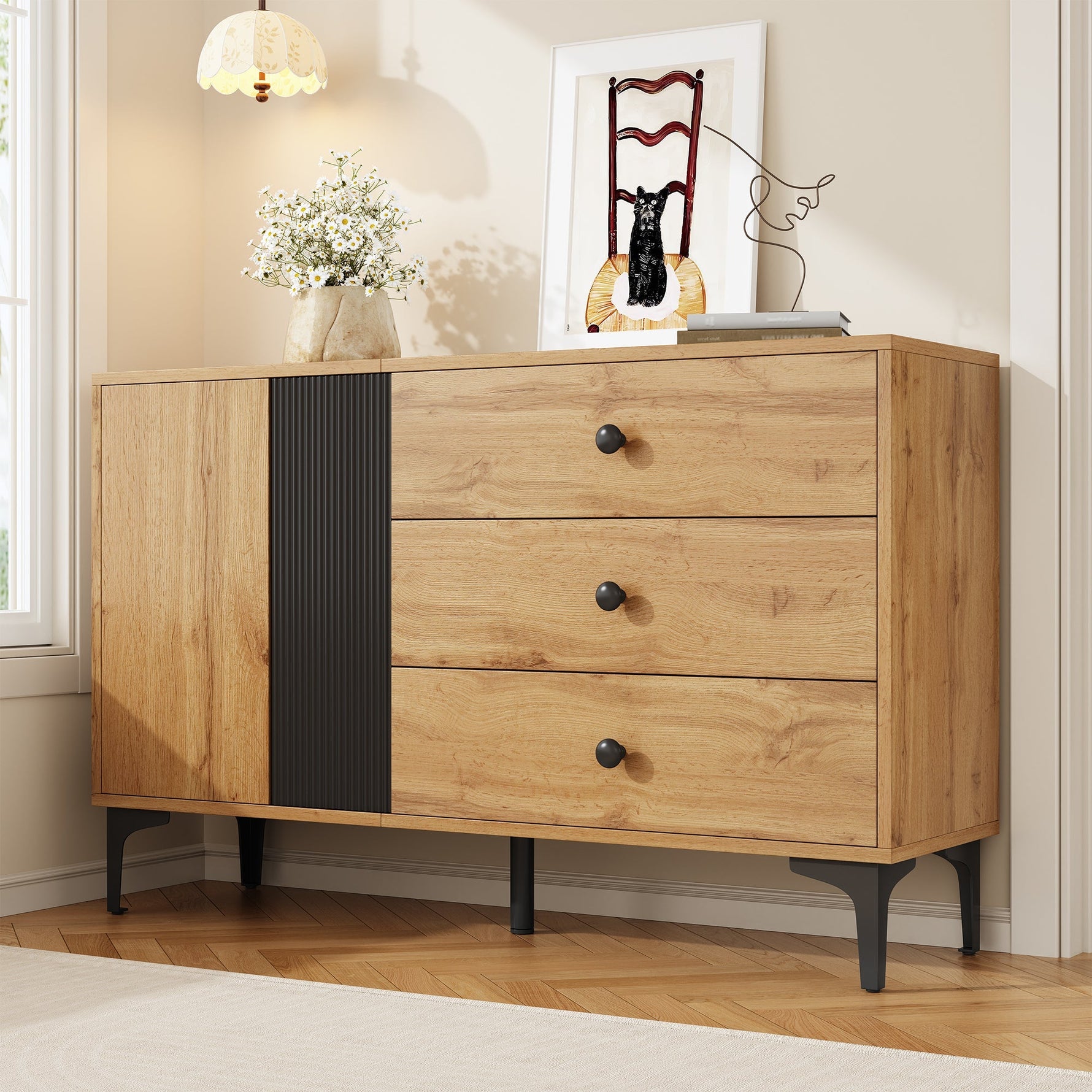 Modern Sideboard Buffet Storage Cabinet 120x35x76 cm
