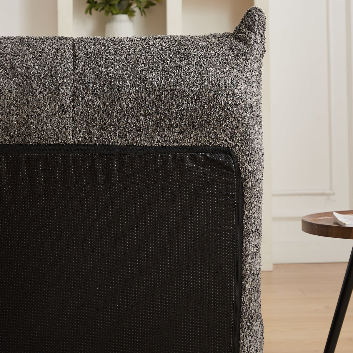 Togo Style Floor Lounge Chair Memory Foam - Chenille