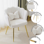 Chairs, Modern Upholstered with Petal Back & Butterfly Cushions, Velvet