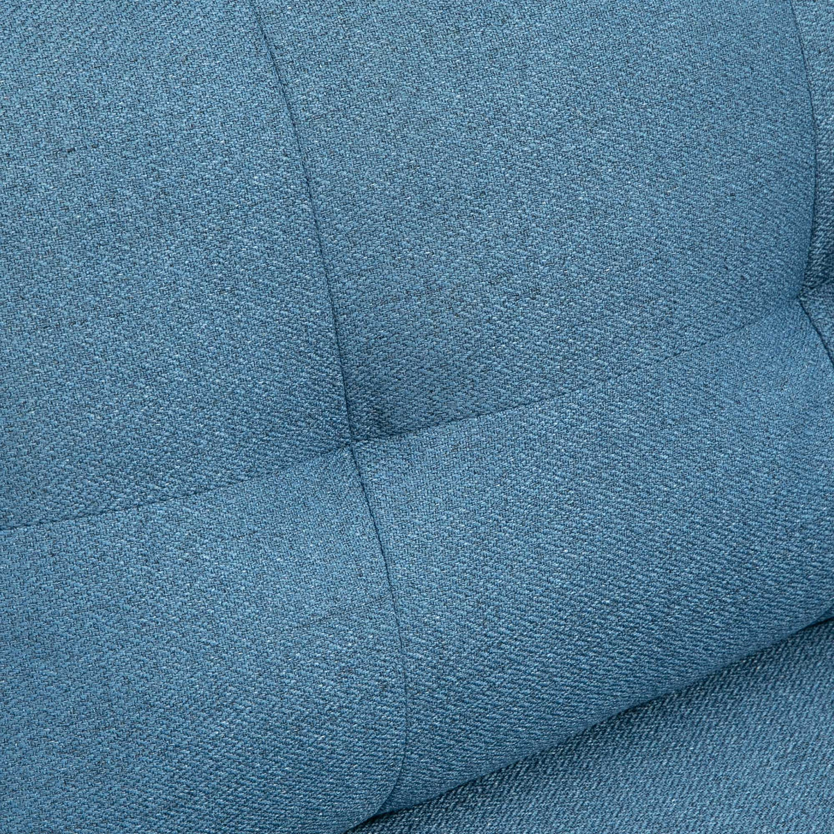 2-seater Sofa, Thick Cushion Upholstered with Steel Legs, Dark Blue