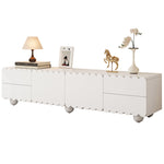 TV Cabinet Modern Low Stand 175x38x37cm - White