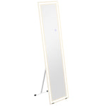 Full Length Mirror, 40x150cm LED Standing Wall, White