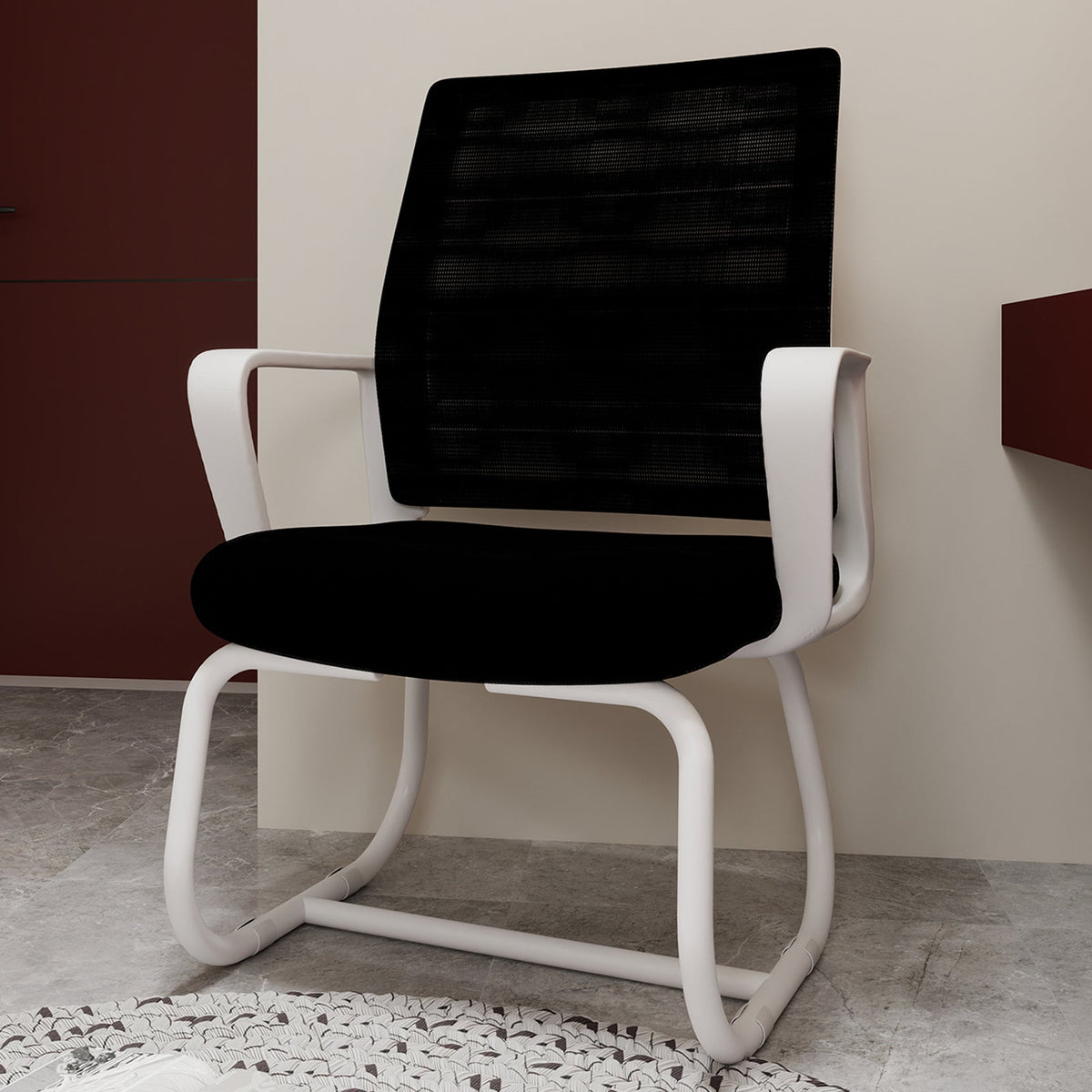 Office Chair, Minimalist Modern Soft & Comfortable, Metal Frame