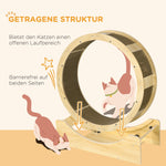 Cat Wheel, 91 cm, Brake & Scratching Board, Oak