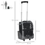Dog Trolley 2-in-1 Carrier & Pet Backpack, Breathable, Oxford Fabric