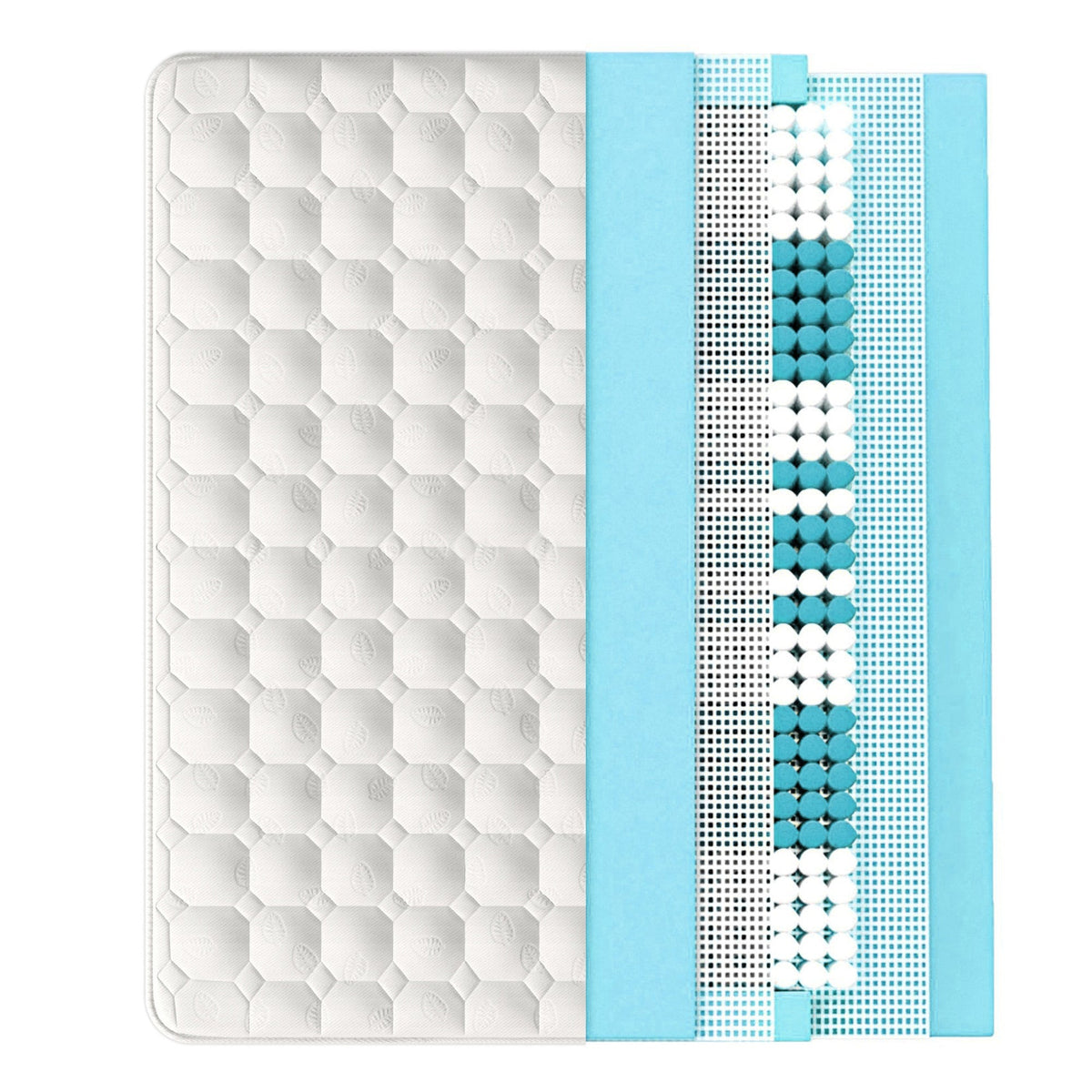 spring mattress, 7-zone cold foam, pocket springs, 160x200cm, 25cm height
