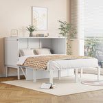 Wall Bed, 140x200 cm, Slatted Frame, White