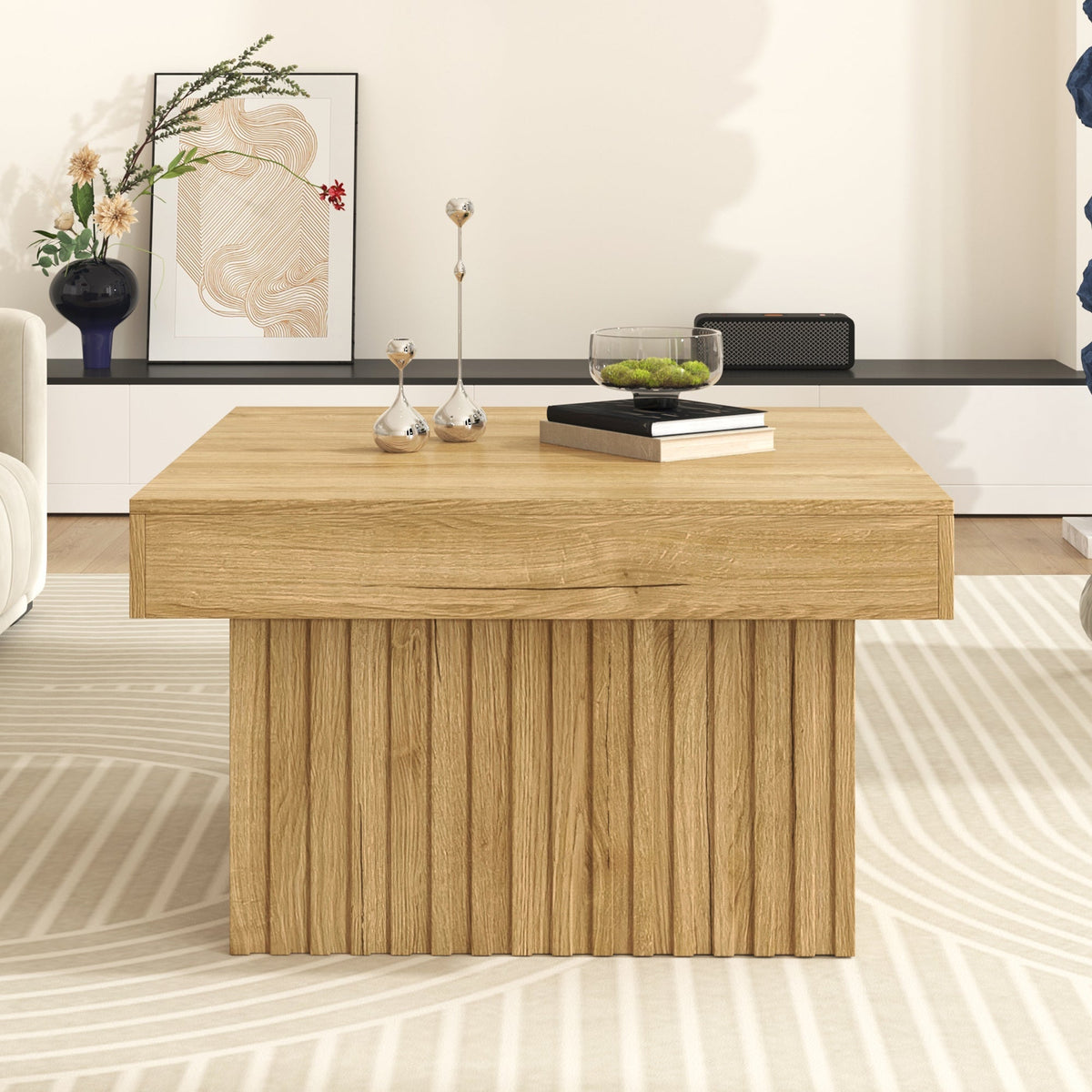 Coffee Table, Modern Design with PB Tabletop & MDF Base, Wooden