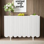 Sideboard with Teardrop Molded Doors and Buffer Hinges