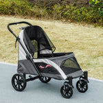 Dog Stroller, Foldable, Large Dogs & Cats, 30 kg, Dark Grey