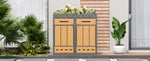 Bin Storage Unit with Green Roof and 120-240L Enclosure, Metal
